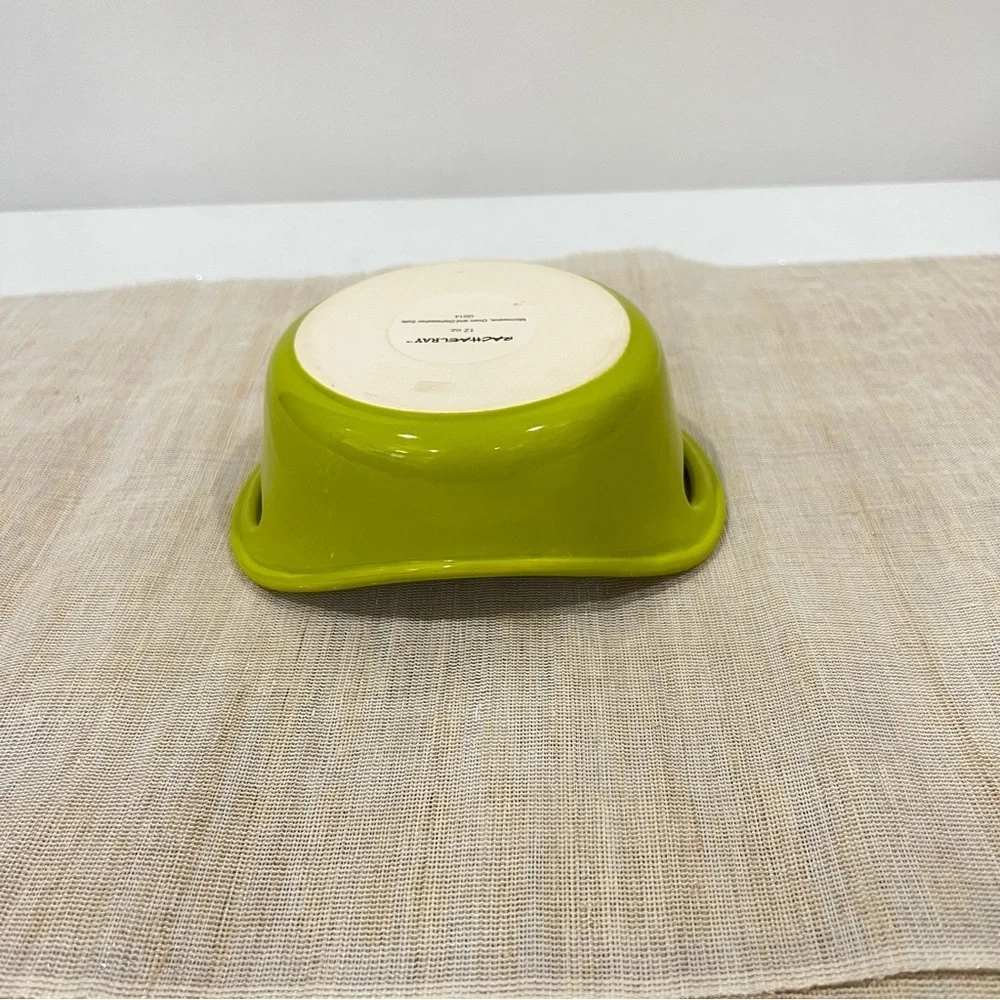 Rachel Ray Small Casserole 12 Oz. Lime Green Ceramic Serving Bowl Bakeware